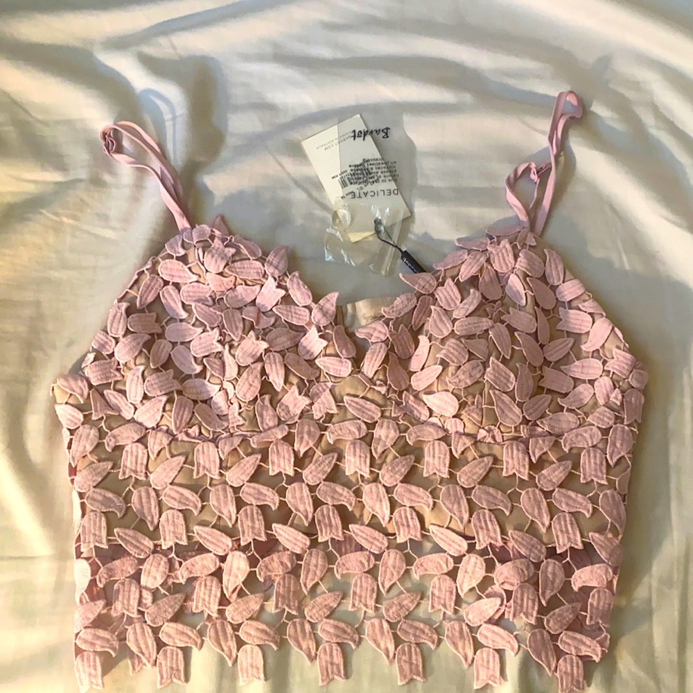 Blush crop top